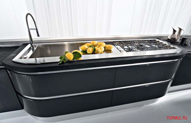 Кухня Pedini Artika (Линейная композиция, блестящий лак)